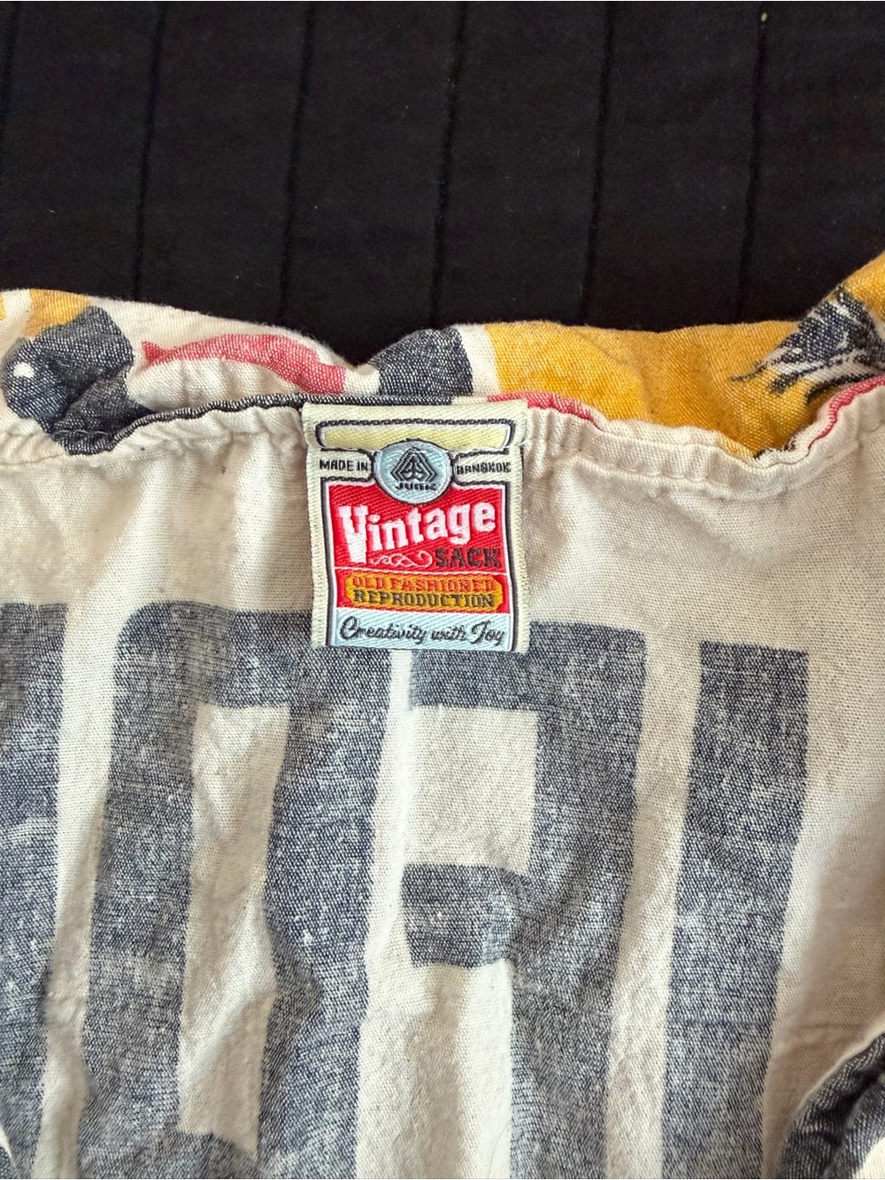 Junk Vintage Flour Sack Peasant Top OS - Picture 3 of 3